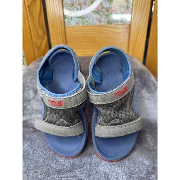 TEVA Sandals Kids Psyclone XLT Unisex Navy Hoo & Loop Strappy Blue Sz 10 - Picture 11 of 11
